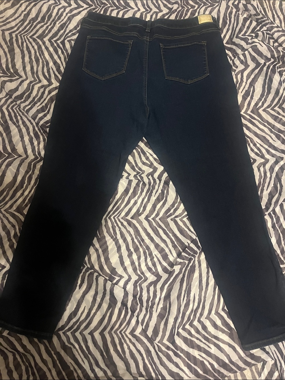 Anne Klein Dark Navy Skinny Jeans - Picture 2 of 3